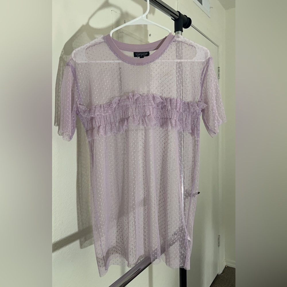 Mesh Pink Top